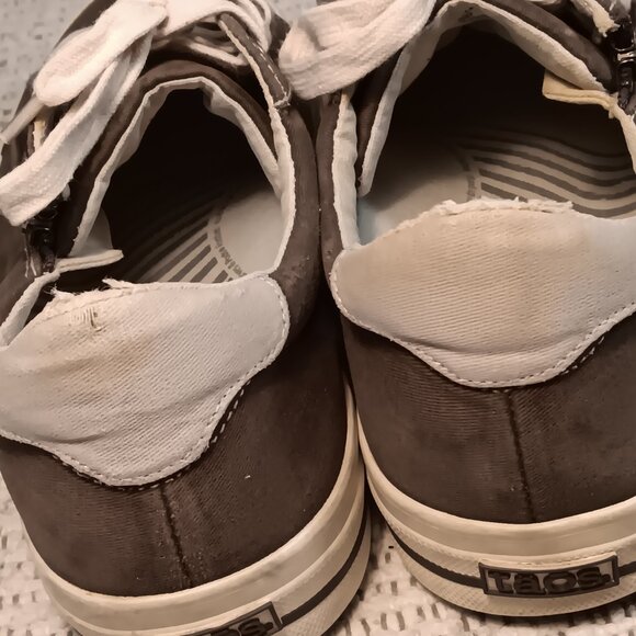 Taos women's 'Z Soul' graphite / light grey canvas skate sneakers sz 10 - Picture 12 of 14